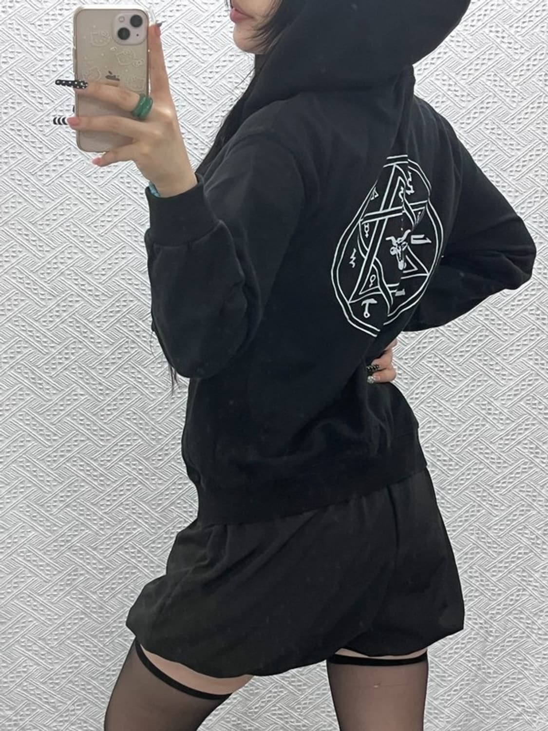 미스치프 스트릿 펑크 힙합 고딕 후드집업 FREE C10381 상품이미지1