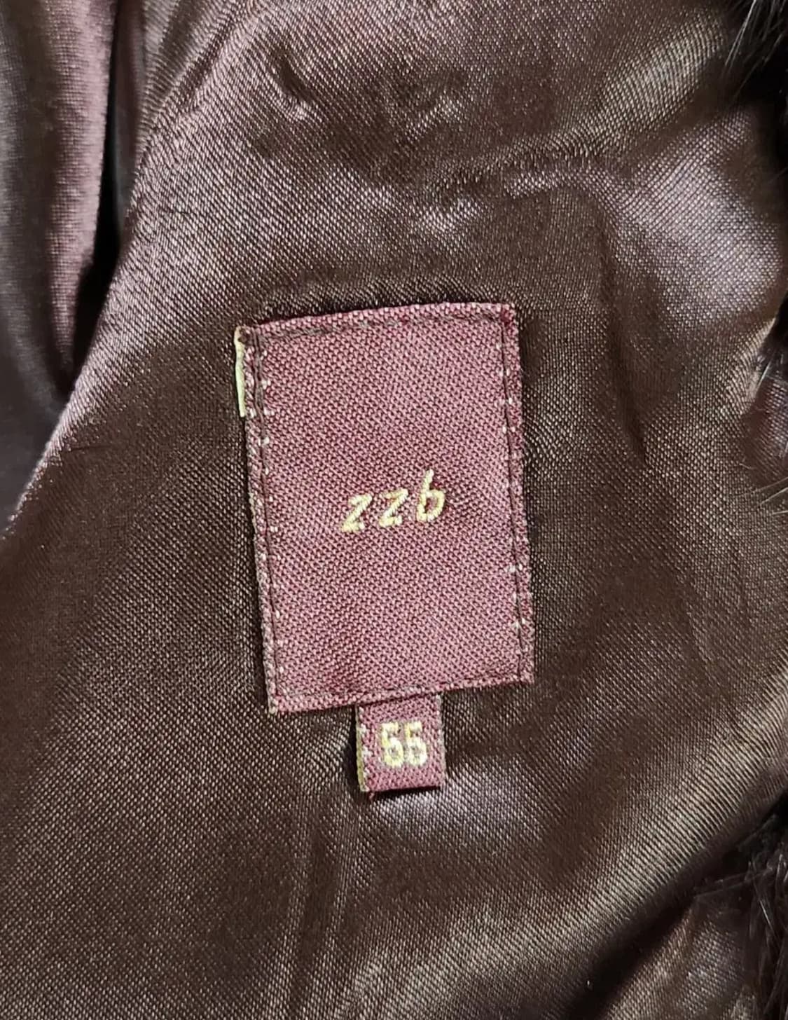 zzb  버건디 퍼자켓 상품이미지3