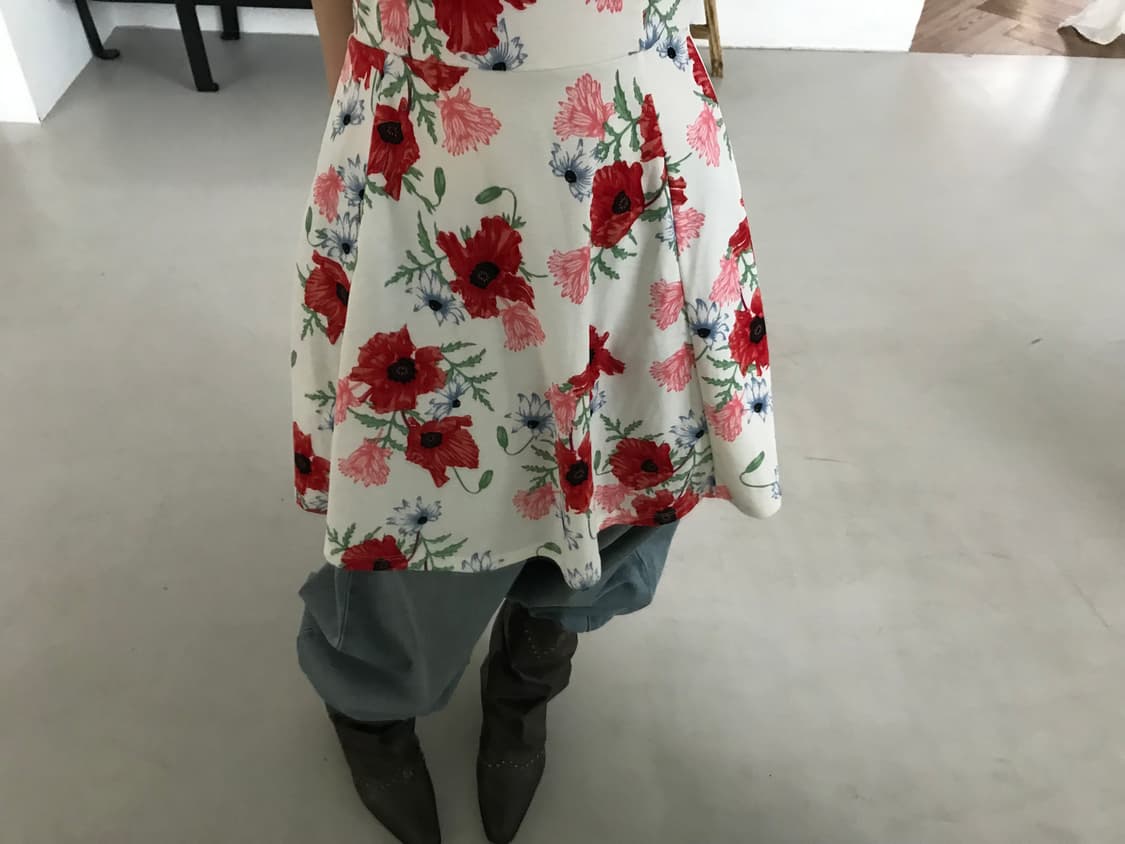 vintage pattern one-piece 상품이미지3