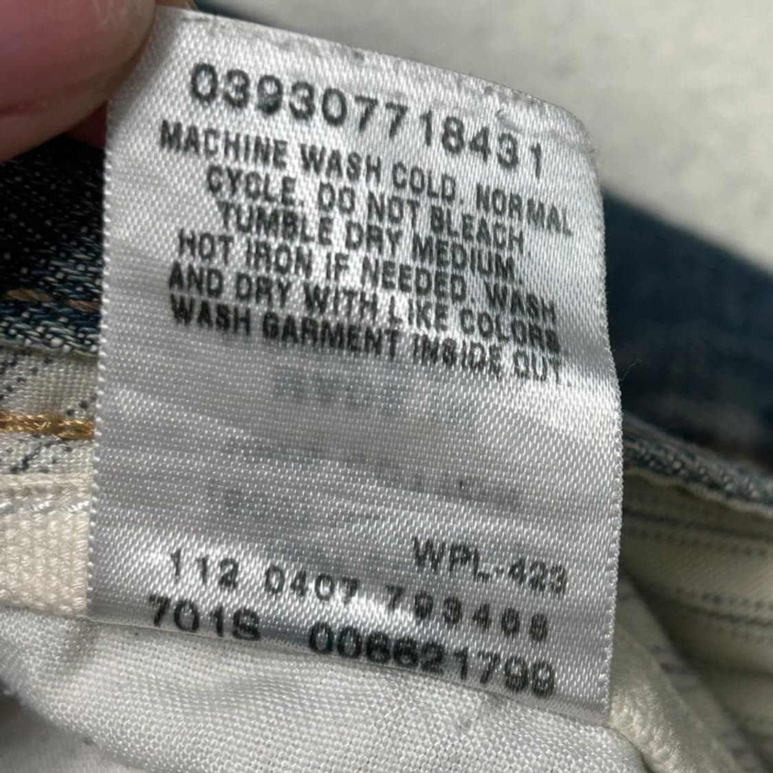 리바이스 스트레이트핏 데님진 W33 L32 상품이미지9