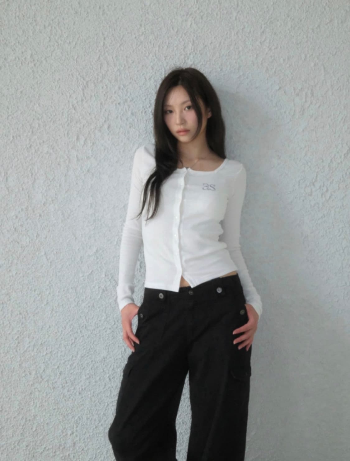 ASON SICILY BUTTON CARDIGAN / WHITE 상품이미지2