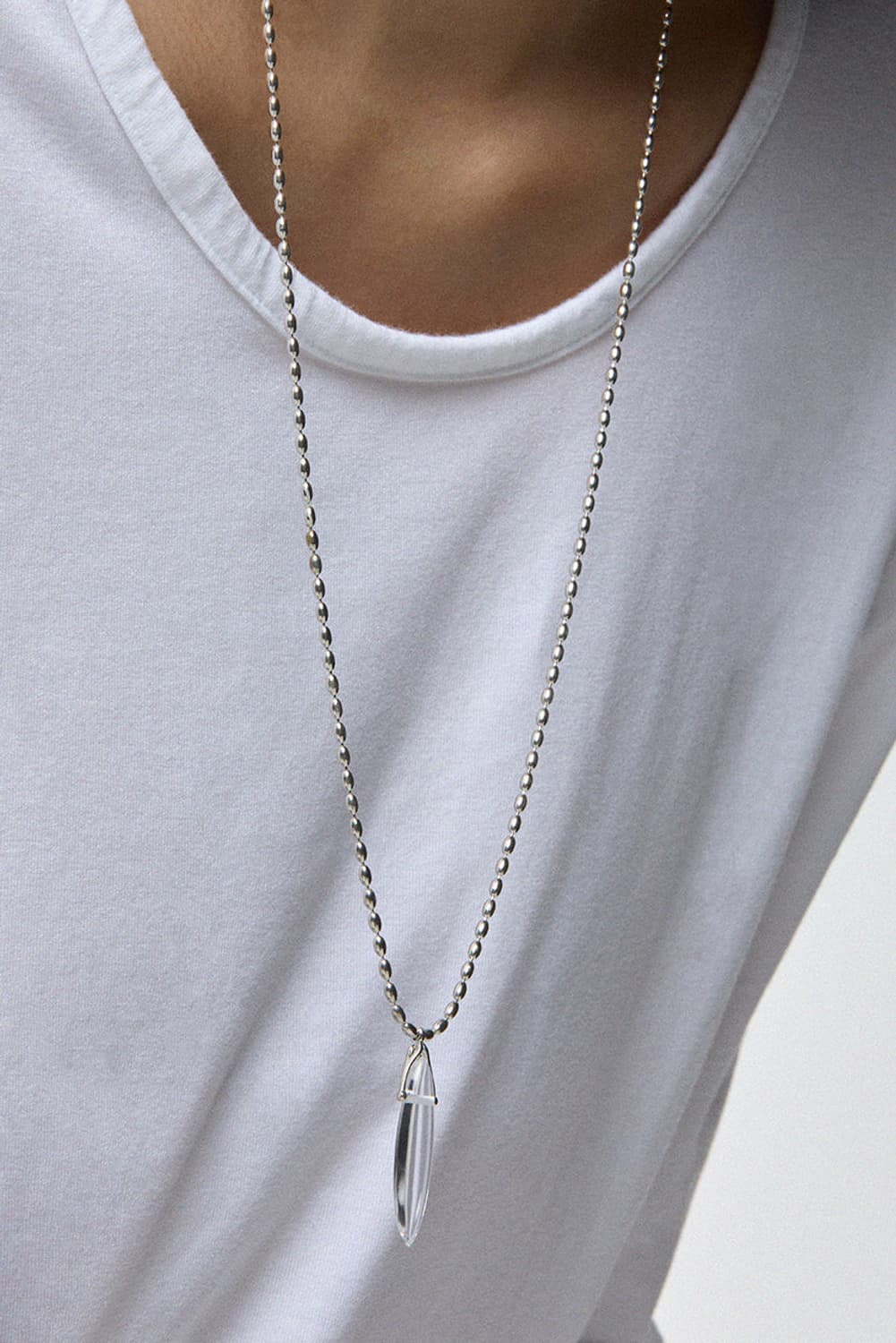 콜드프레임 BOHO OVAL QUARTZ NECKLACE 상품이미지2