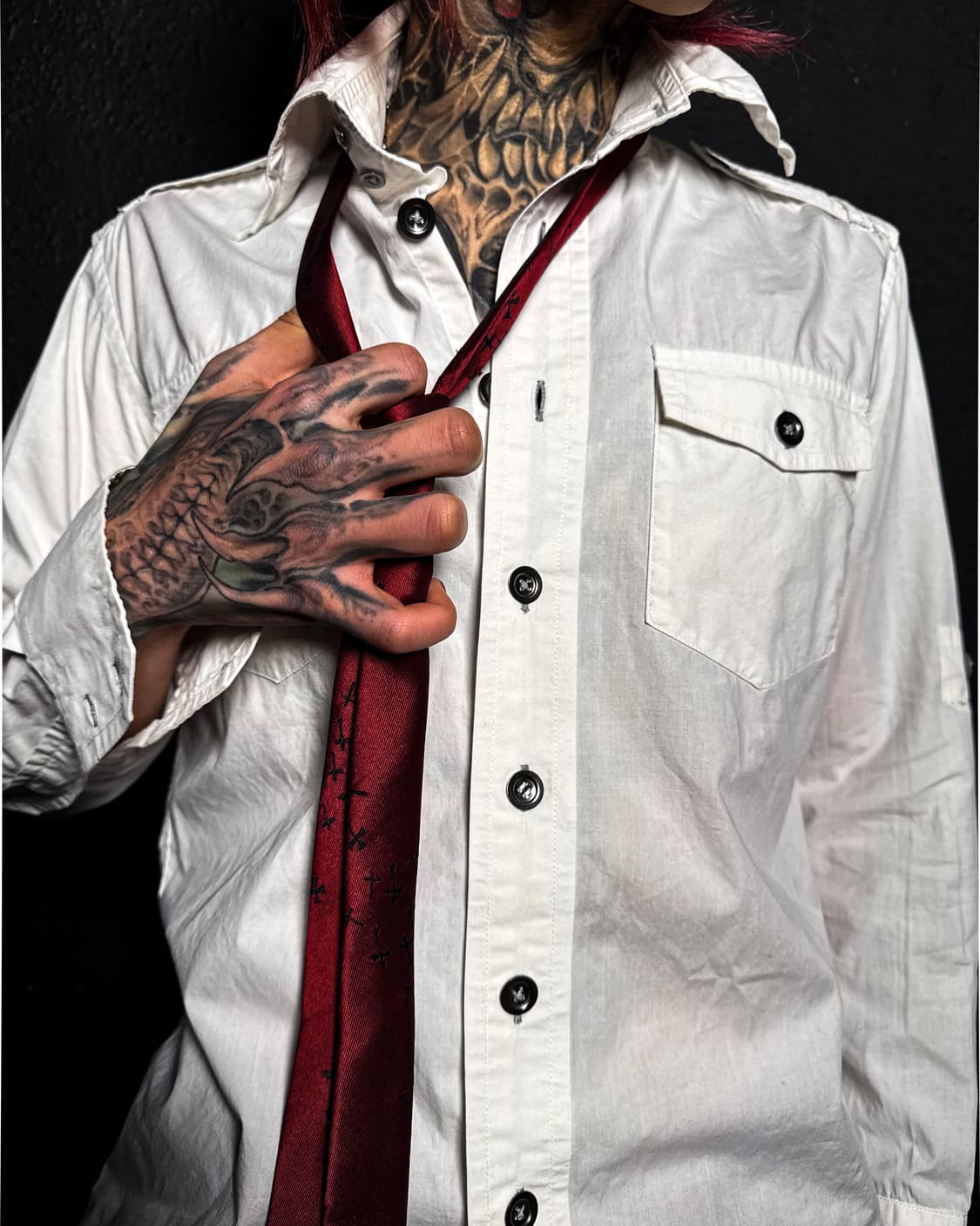 semantic design – White Shirt (Slim Fit) 상품이미지2