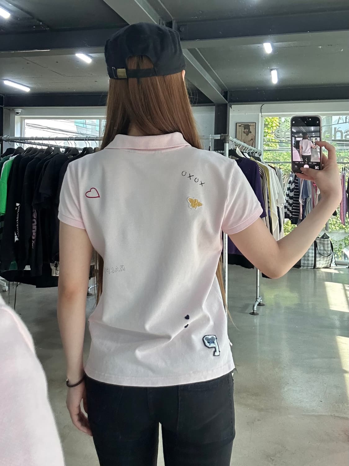 폴로랄프로렌 자수 패치 딸기우유 Pk반팔티 상품이미지2