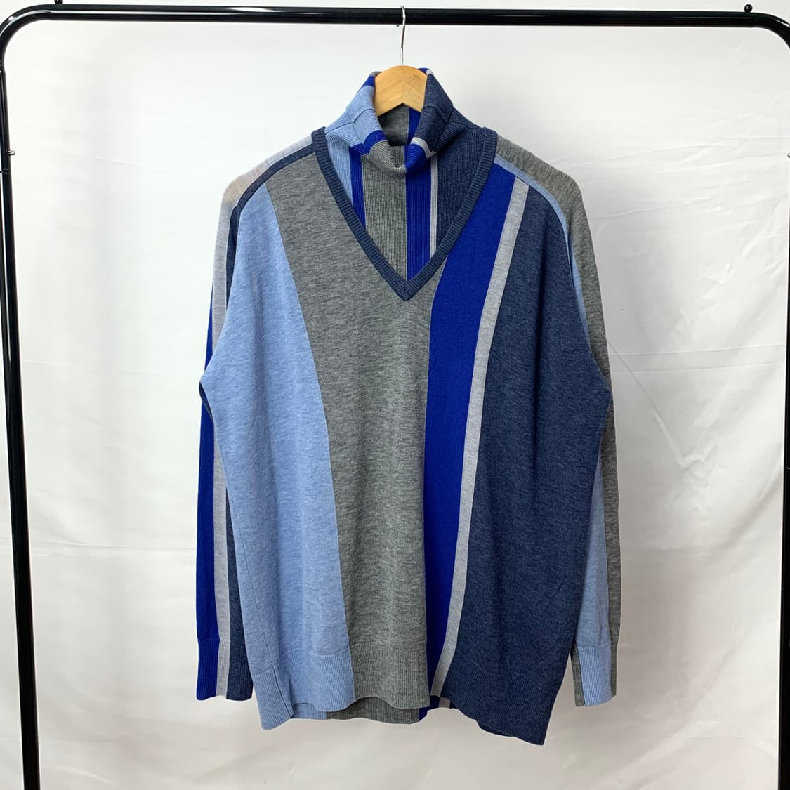 토가 풀라 하이넥 스트라이프 니트 상품이미지7