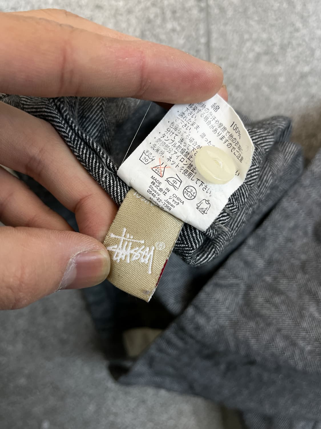 스투시 2000s SS 링크스탁로고 워크셔츠 상품이미지9