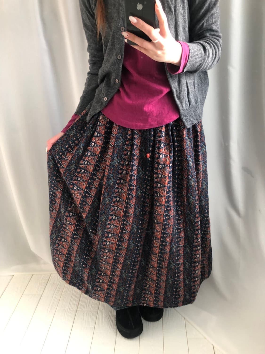 842. paisley garden long SK  상품이미지1