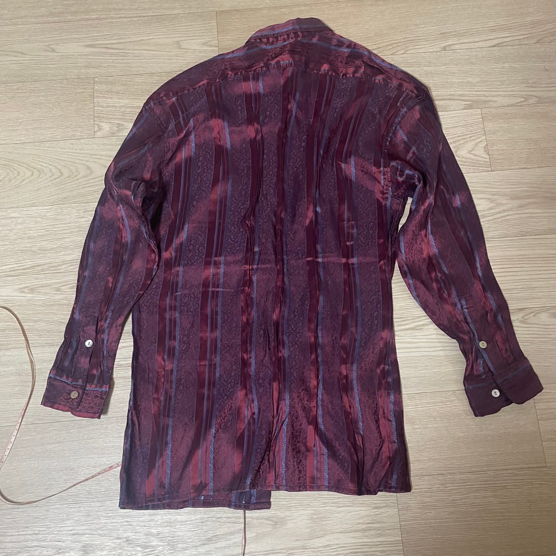 빈티지 와인톤 패턴 셔츠 상품이미지8