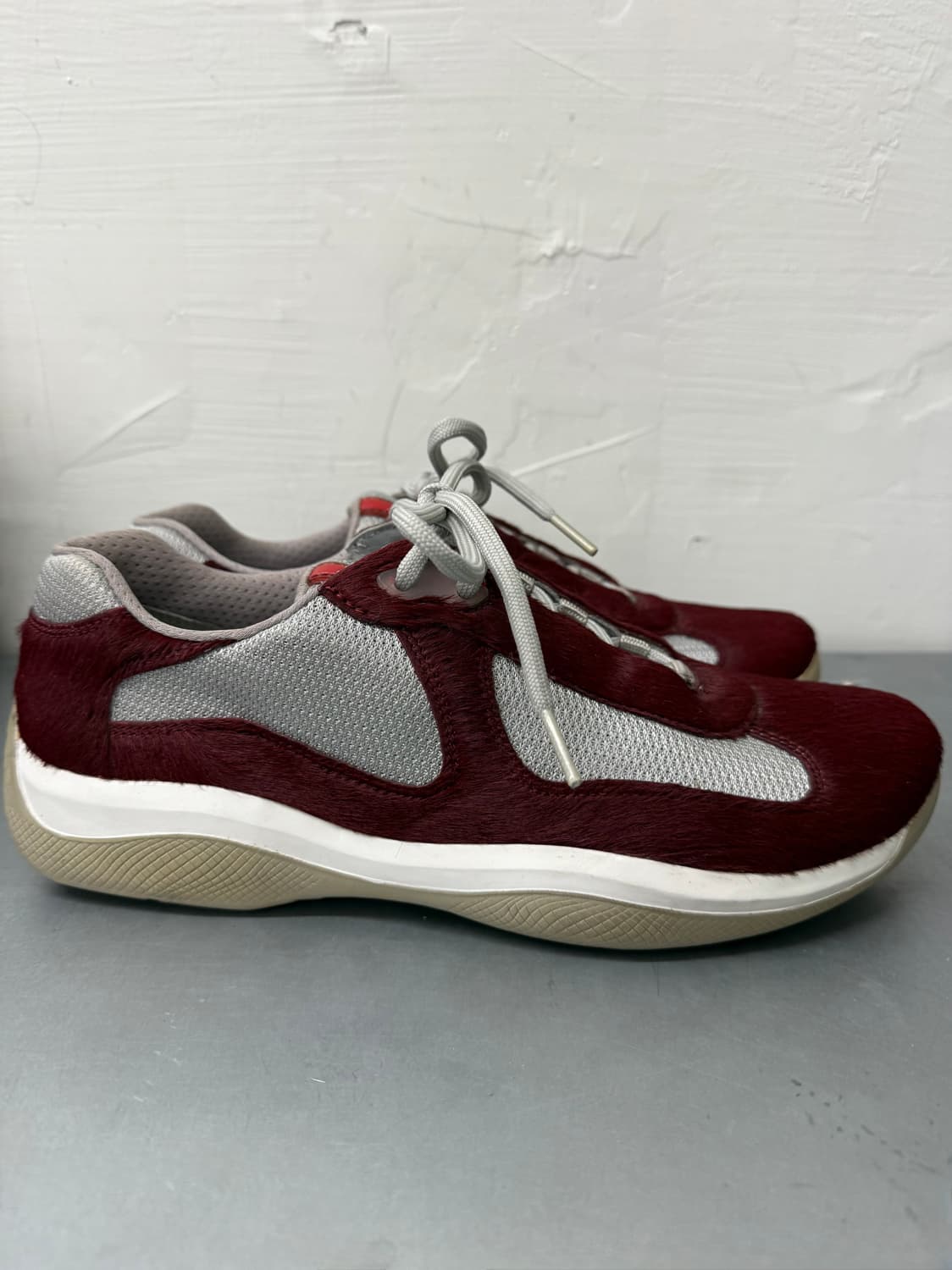 프라다 아메리카 컵 버건디 pony hair 송치 6 상품이미지2