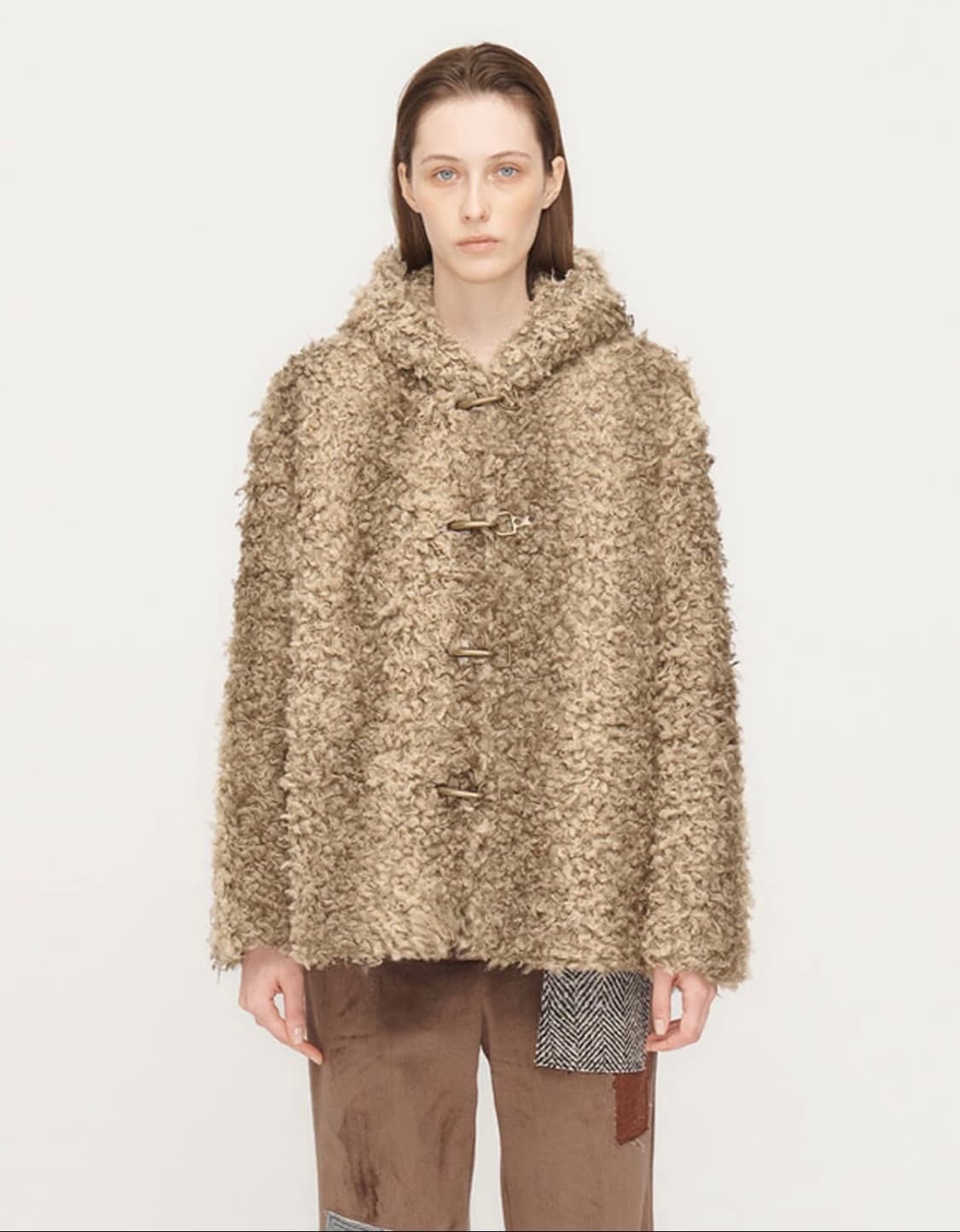 더오픈프로덕트 시어링 후드 퍼 자켓 상품이미지5