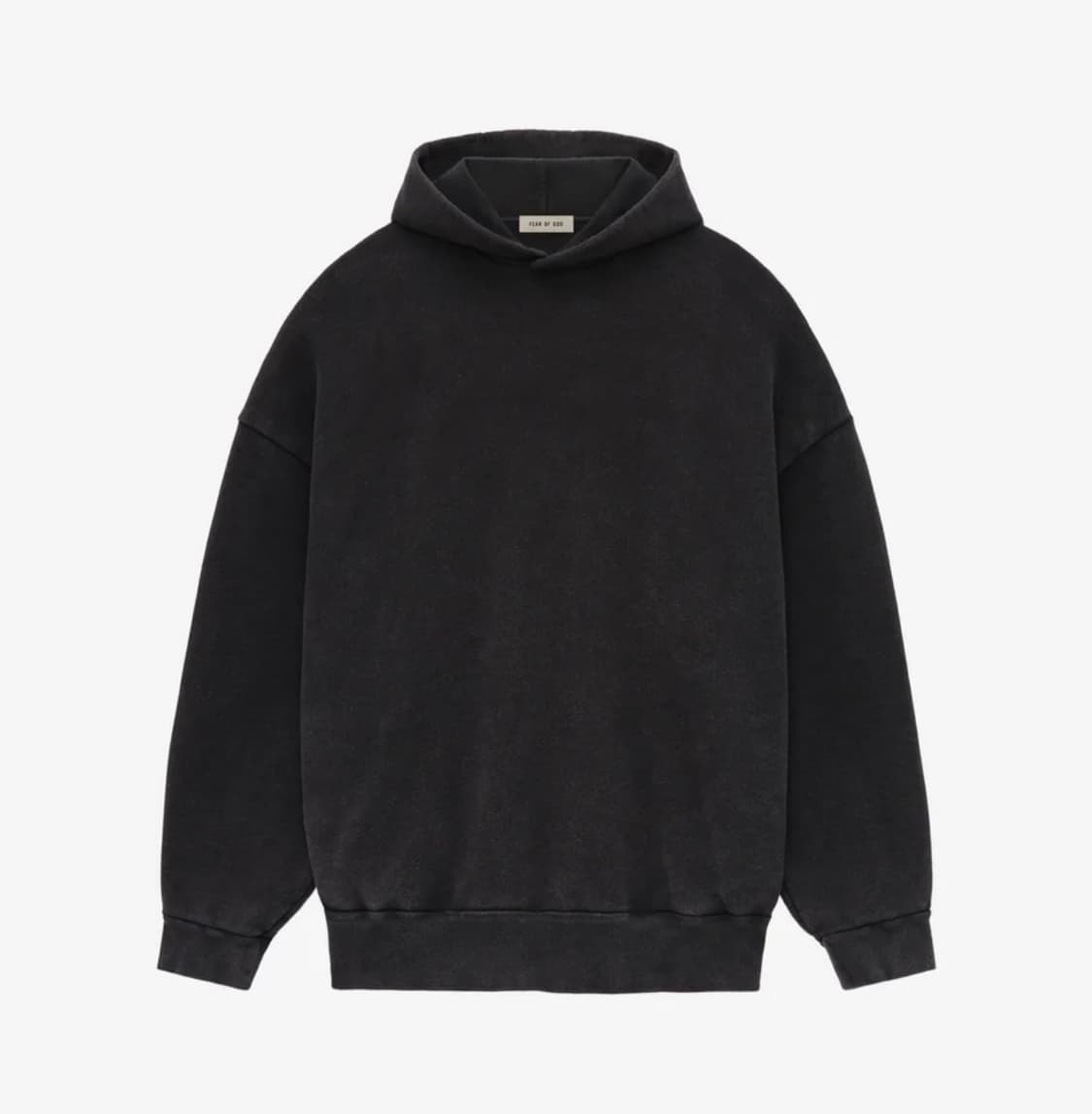 피어오브갓 8TH 프렌치 테리 8 백로고 후드 블랙 상품이미지2