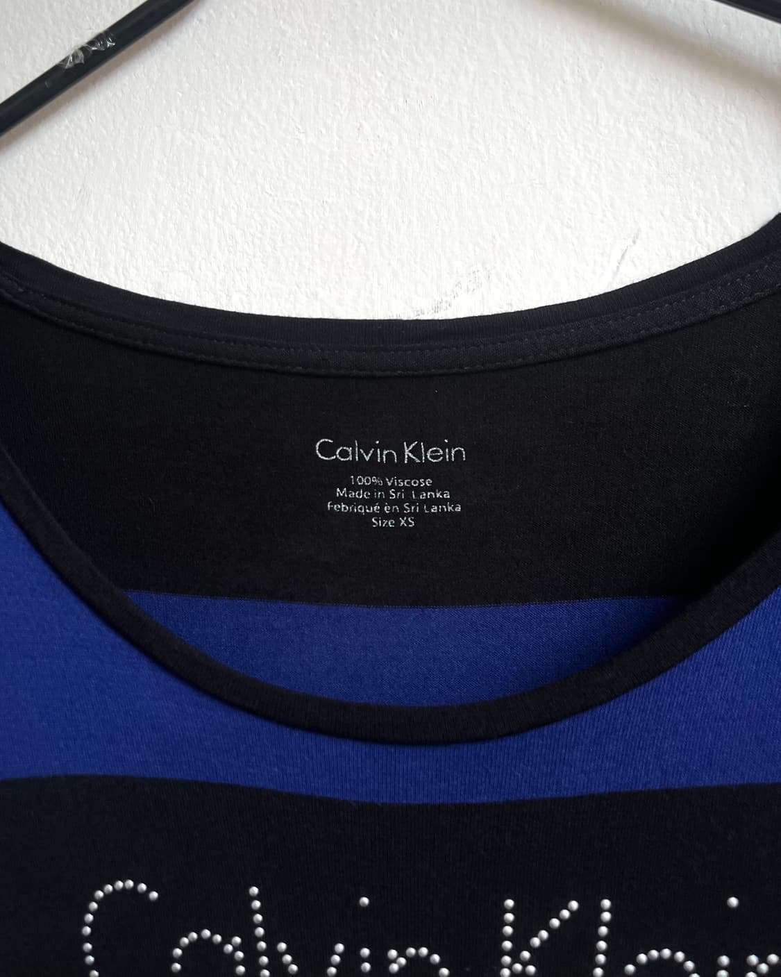 C.K Cubic Logo Wide Neck Stripe 1/2 Top 상품이미지5