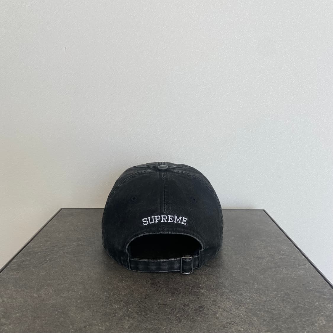 슈프림 피그먼트 워시드 블랙 에스로고 S로고 볼캡 모자 6패널 캡 상품이미지4