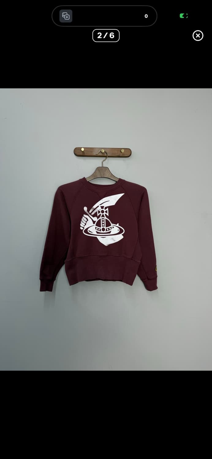 비비안 웨스트우드 앵글로매니아 버건디 스웻셔츠A3552 상품이미지2