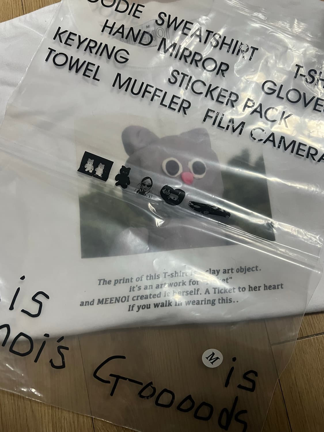 미노이 팝업 티셔츠 M사이즈 상품이미지4