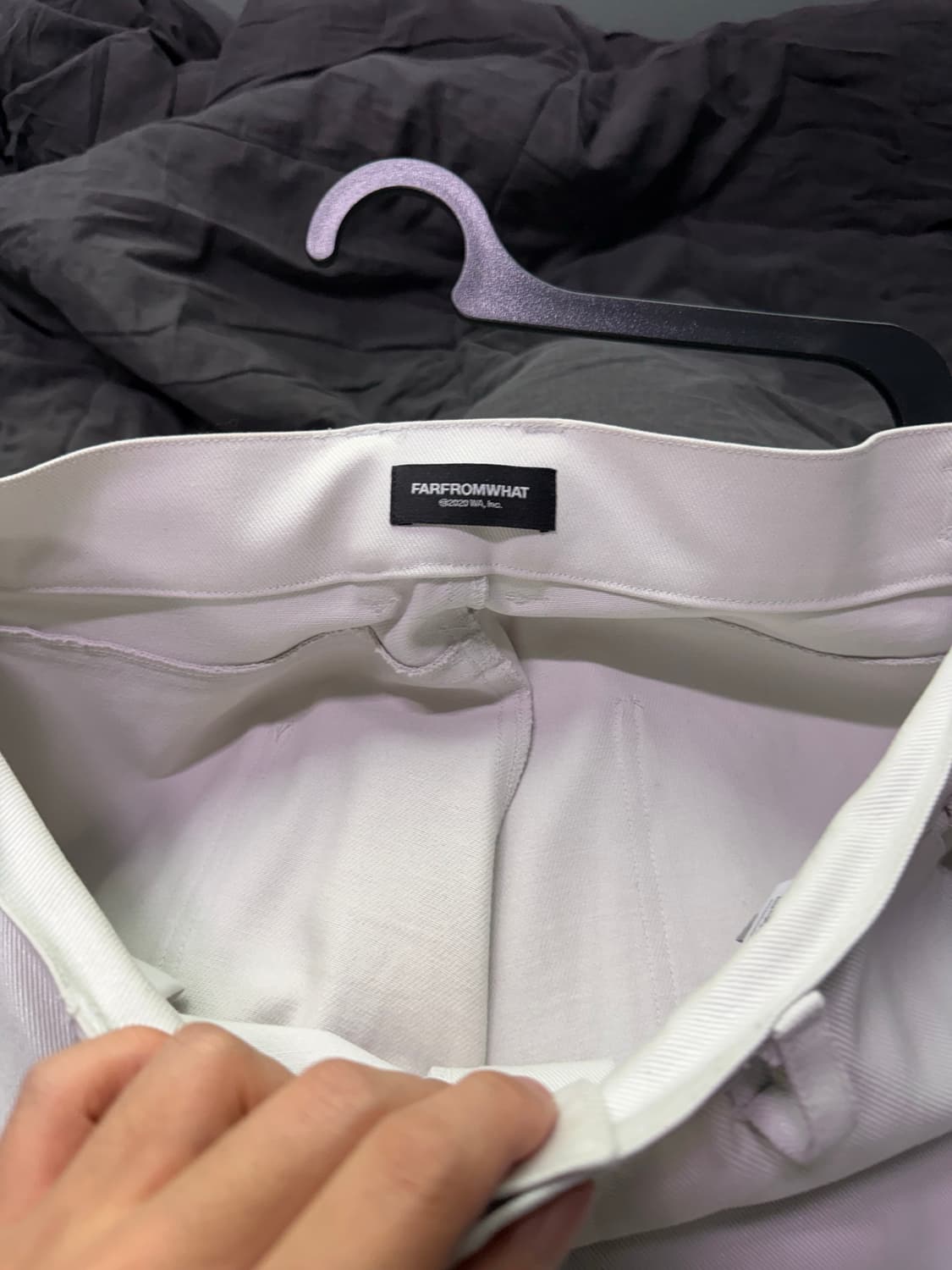 파아카이브 레이어드 팬츠 화이트 (3) 상품이미지3