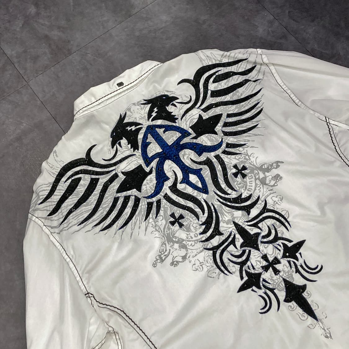 [IM] vtg 네이비 자수 웨스턴셔츠 상품이미지7