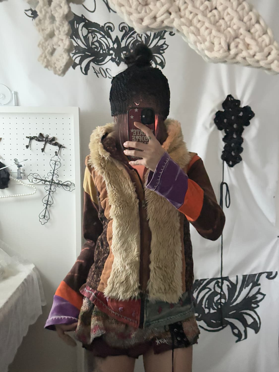 • Beige Fur Hooded Best Zip-Up  상품이미지6