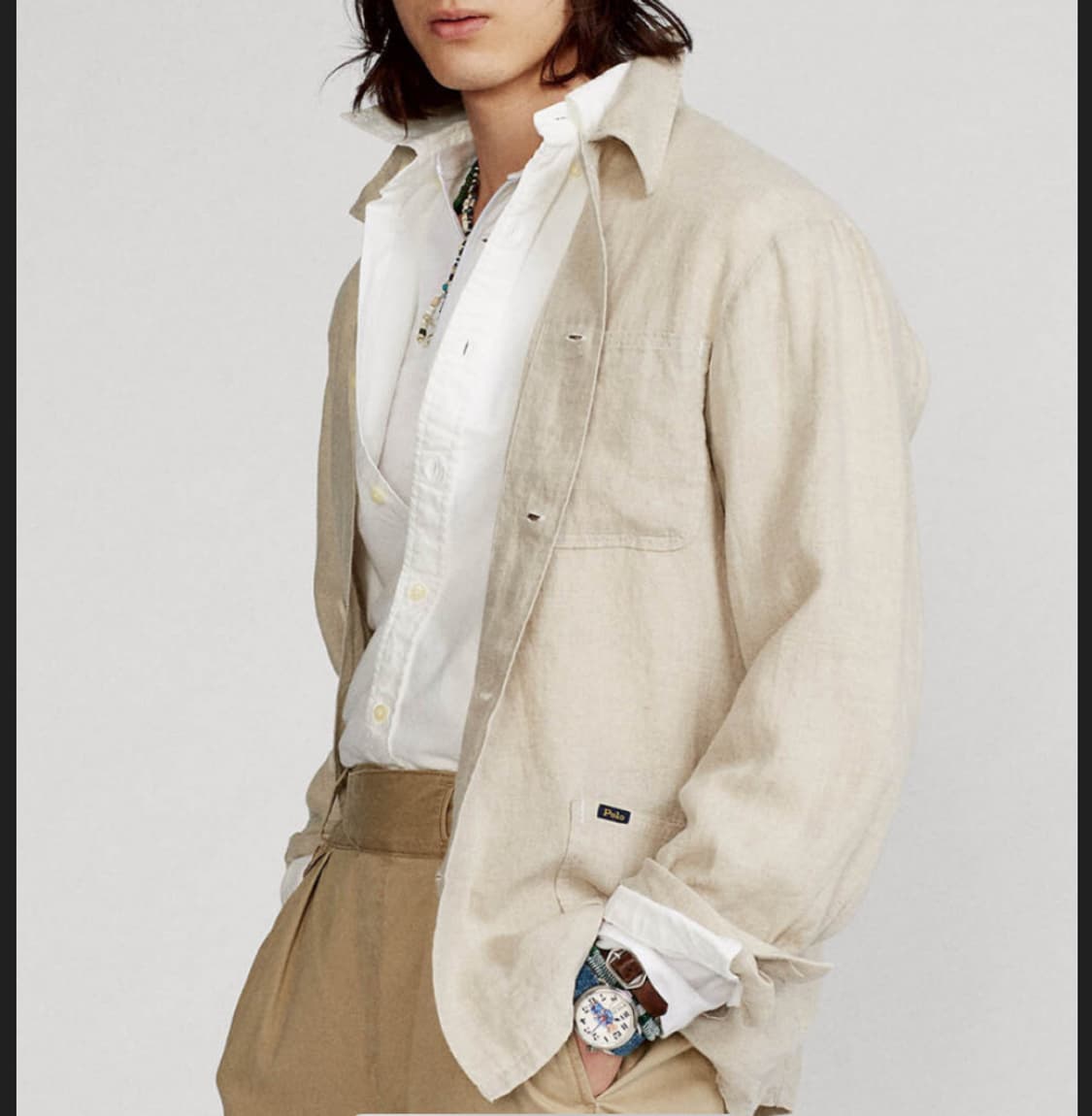 [XL]폴로 랄프로렌 린넨 오버셔츠 자켓 상품이미지7