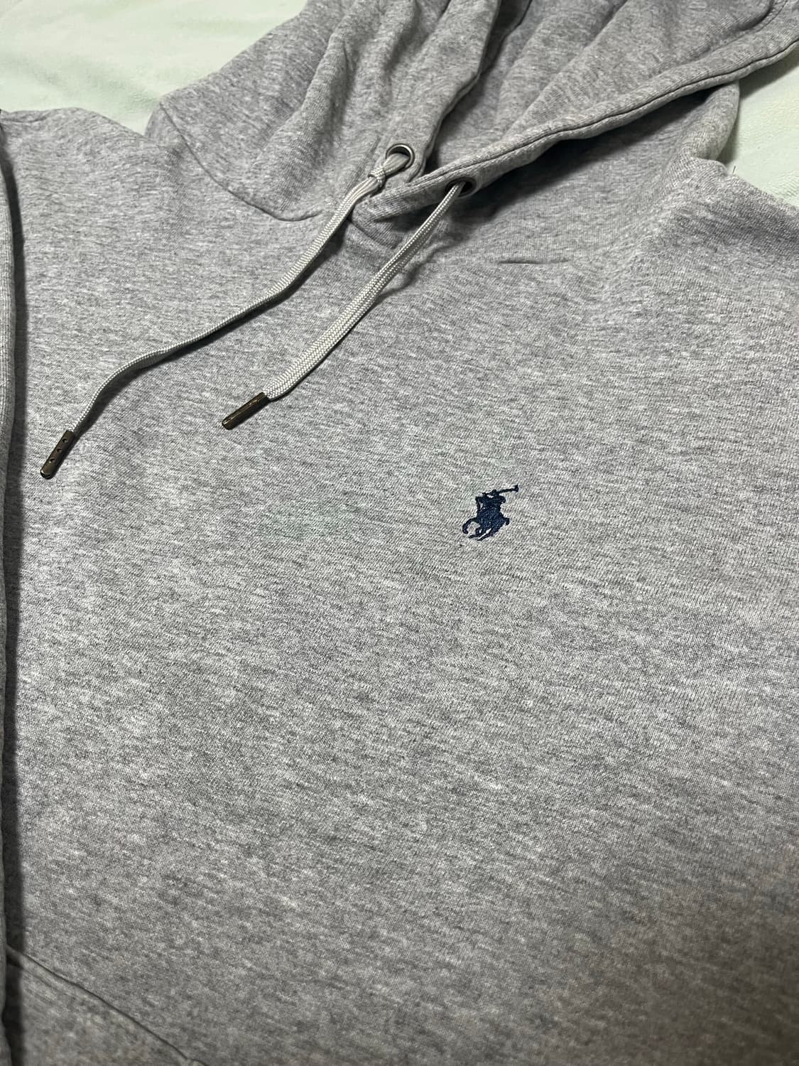 폴로 회색 후드티 상품이미지3