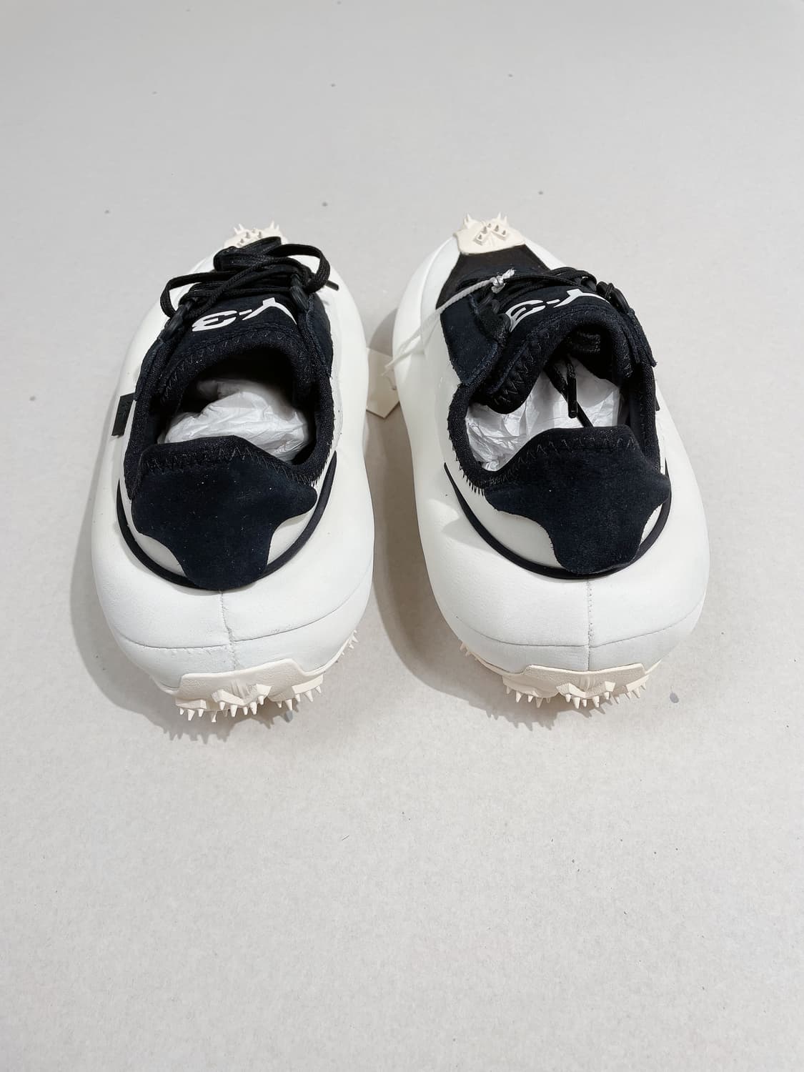 (정품/새상품) 와이쓰리 여성 마쿠라 블랙 화이트 스니커즈 상품이미지4