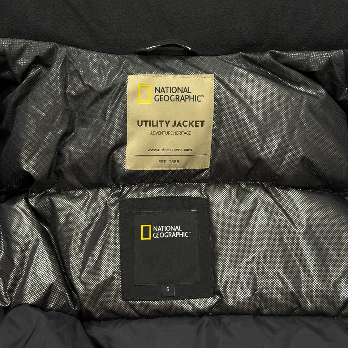 내셔널지오그래픽 타루가 숏패딩 점퍼 블랙 S 상품이미지3