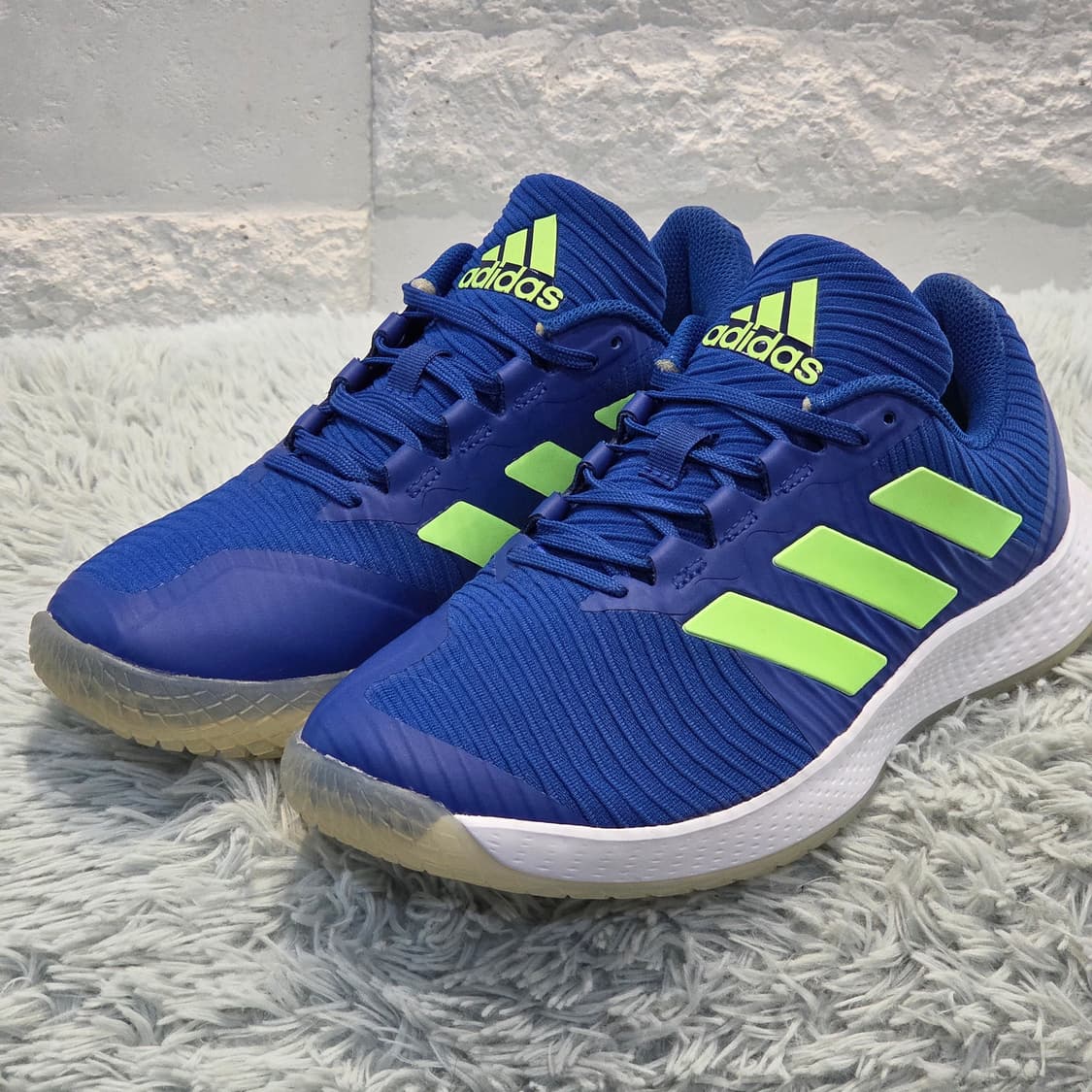 3q-4:아디다스 인도어코트 바운스 트레이너 블루 (230mm)-거의새거 상품이미지1