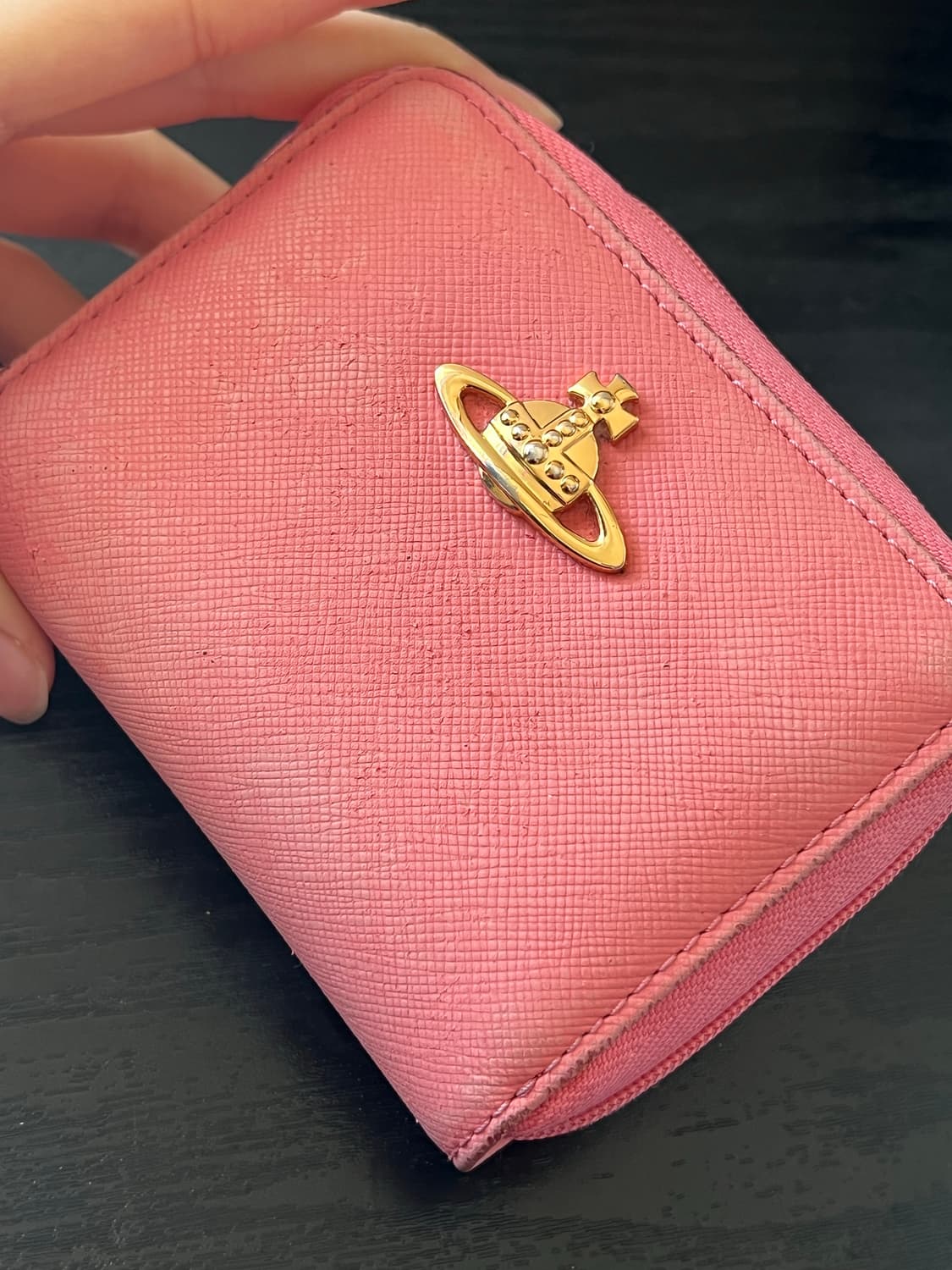 비비안 웨스트우드 코랄핑크 카드지갑 상품이미지4