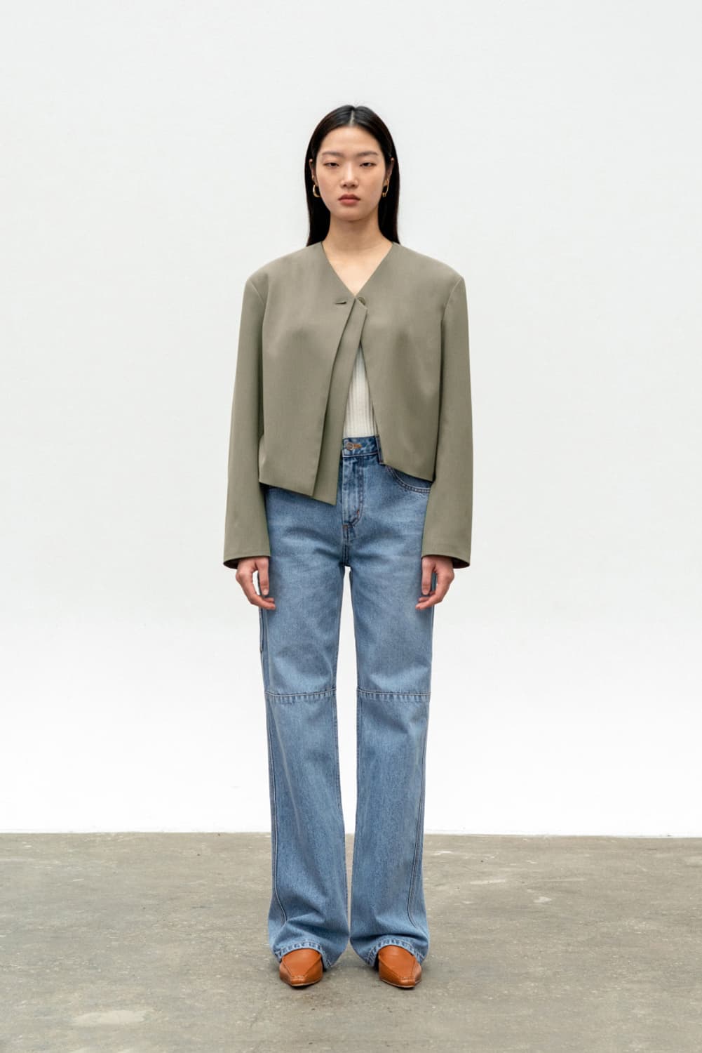 (size M) 인사일런스 우먼 카펜터 데님 팬츠 워크웨어 스트레이트 상품이미지2