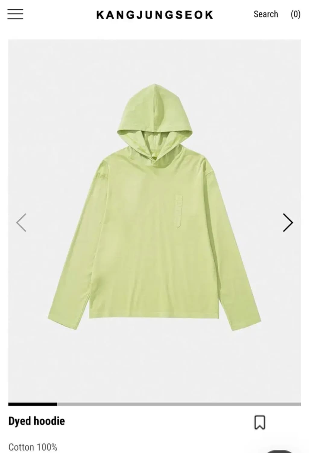 50) 강정석 Dyed hoodie 상품이미지1