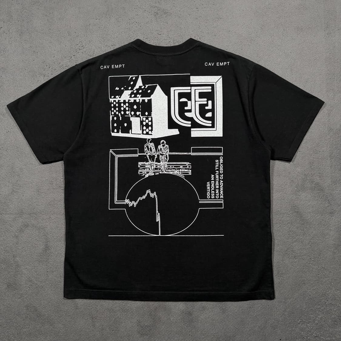 Cav Empt 카브엠트 obligations 블랙 반팔 상품이미지1