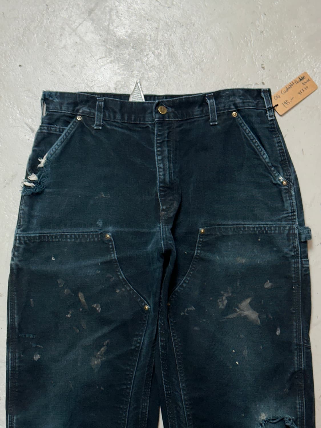 OG 칼하트 B136 더블니 블랙 칼하트 썩블니 카펜터 상품이미지5