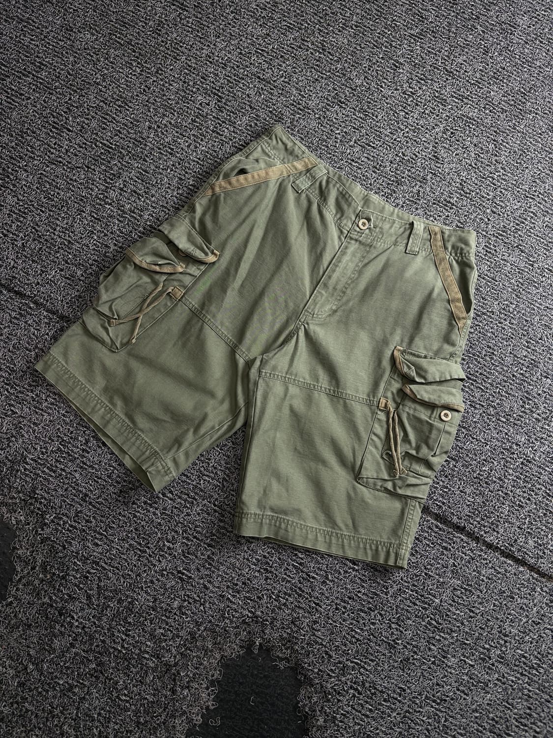 Y2K 빈티지 카키 카고 구르카 버뮤다 팬츠 4037 상품이미지1