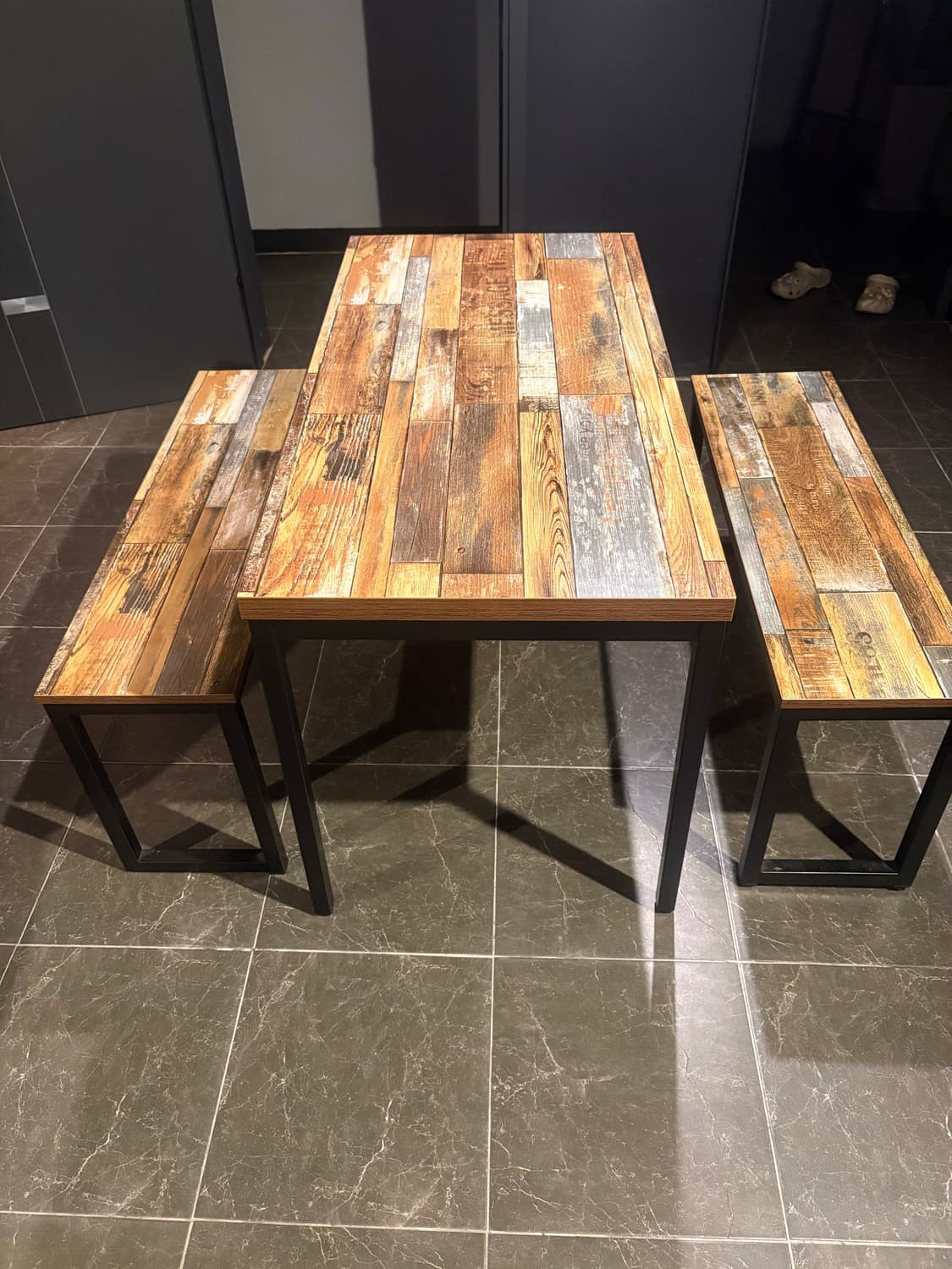 [중고] 테이블 + 2인용의자 2개 상품이미지1