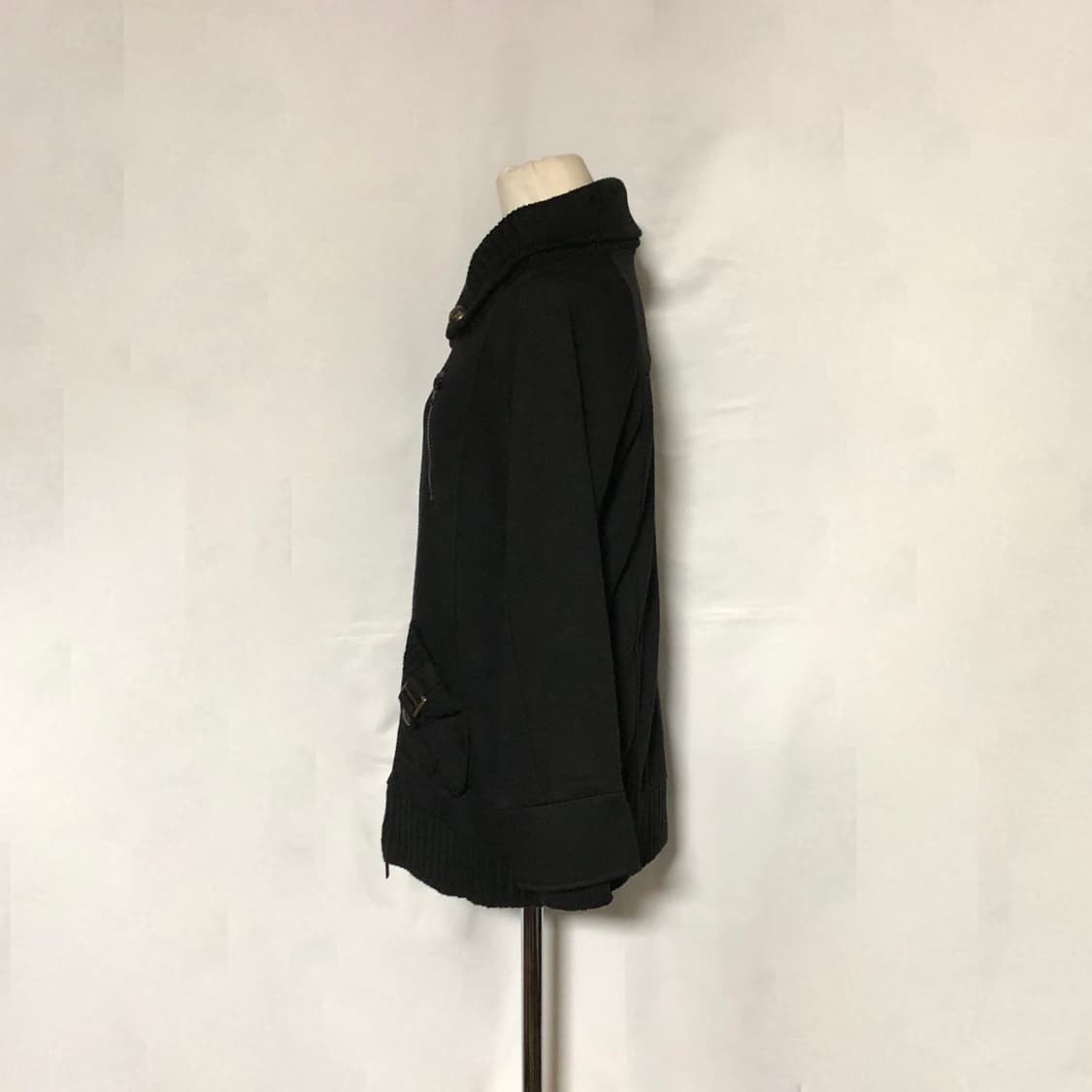 버튼 리브 자켓 블랙 상품이미지7