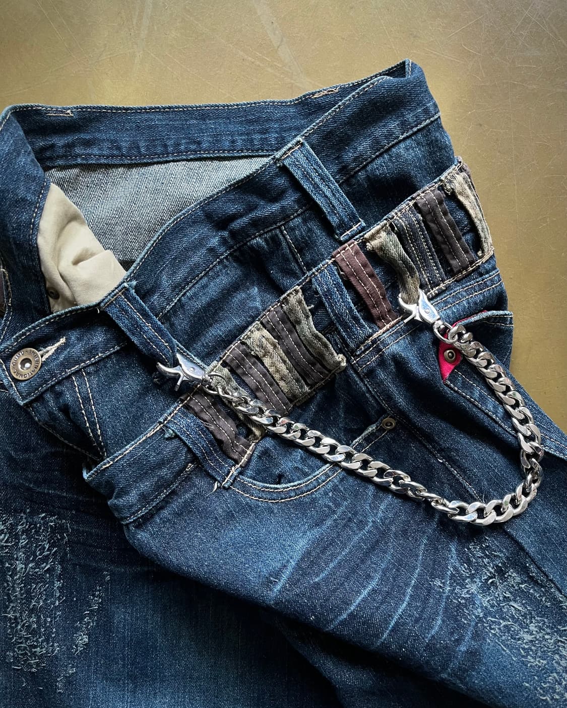 90s GUMU International 2-Waist Denim 상품이미지6