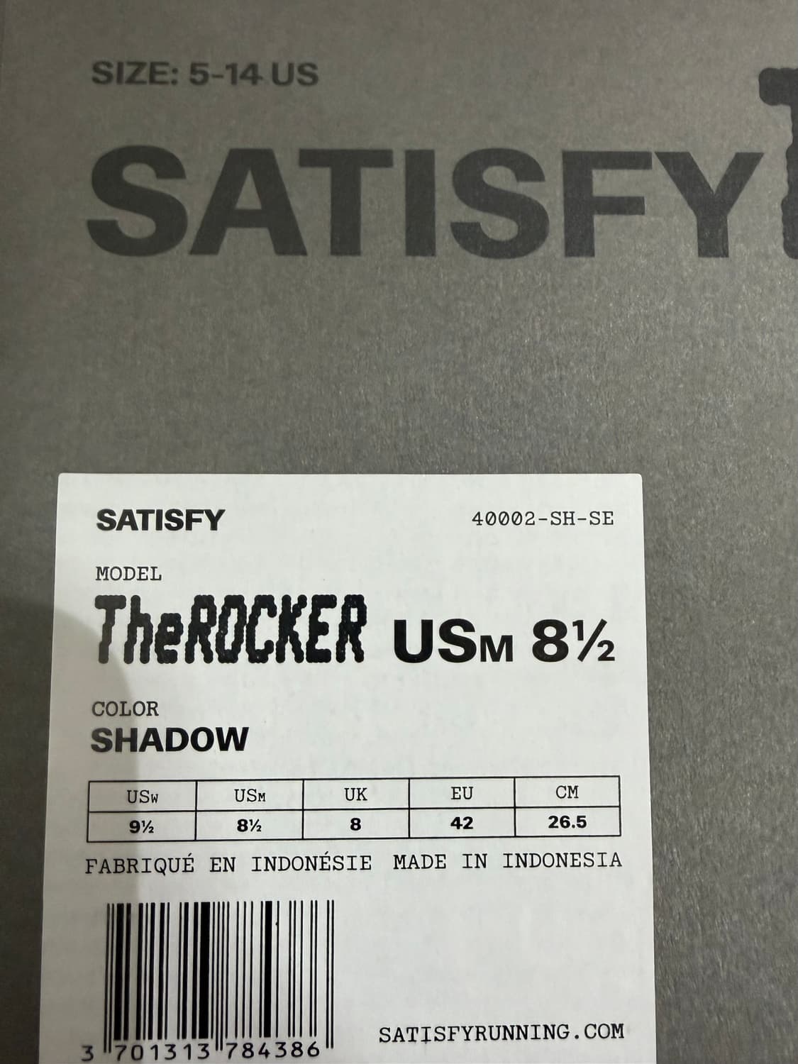 새티스파이 더 라커 쉐도우 컬러 트레일 런닝화 265 상품이미지8