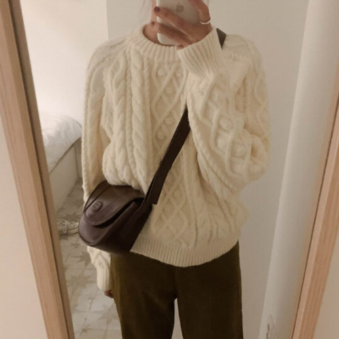 니어웨어 꽈배기니트 (아이보리) 26000 상품이미지3