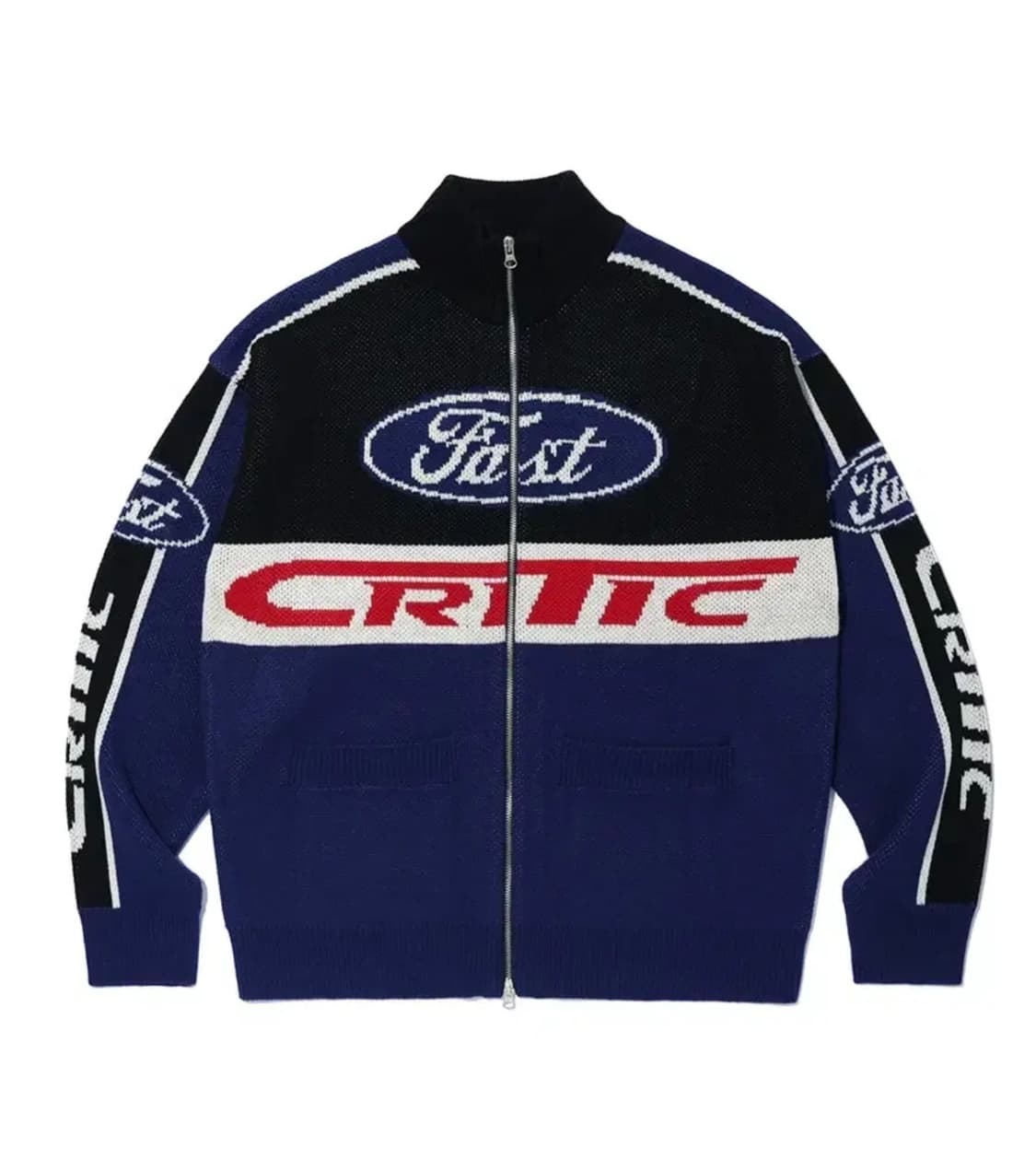 크리틱 레이싱 집업 니트 가디건 XL 상품이미지1