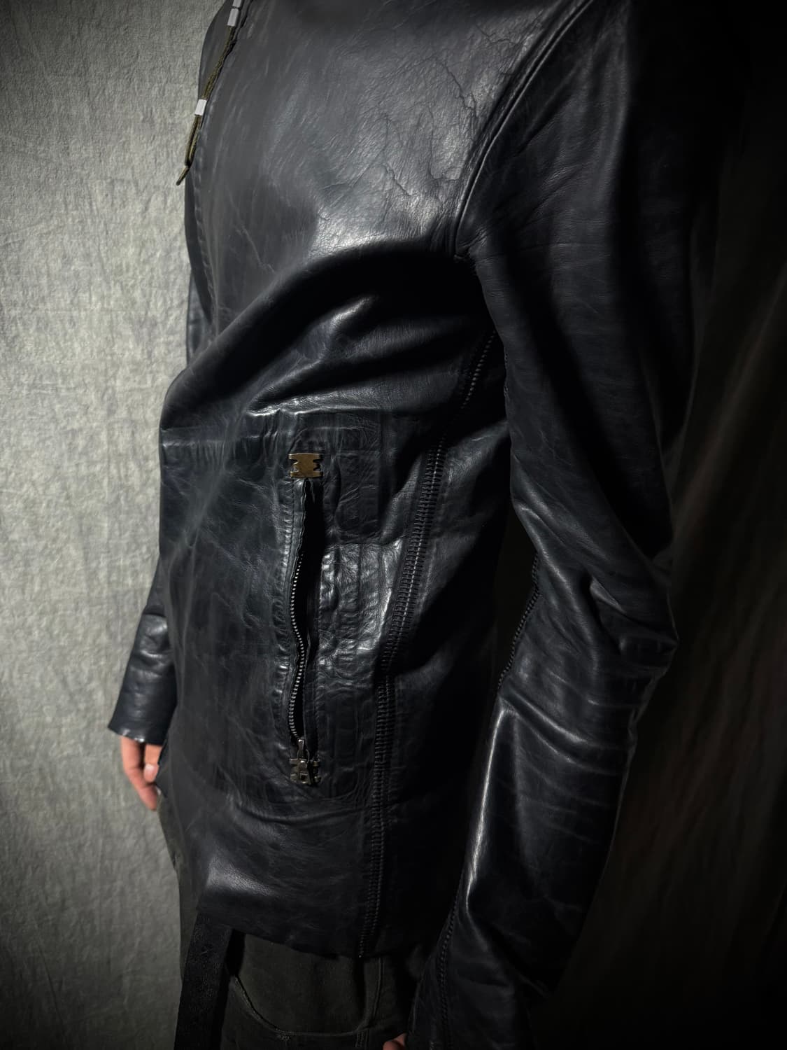 ISAAC SELLAM Calf Interstitiel Jacket 상품이미지3