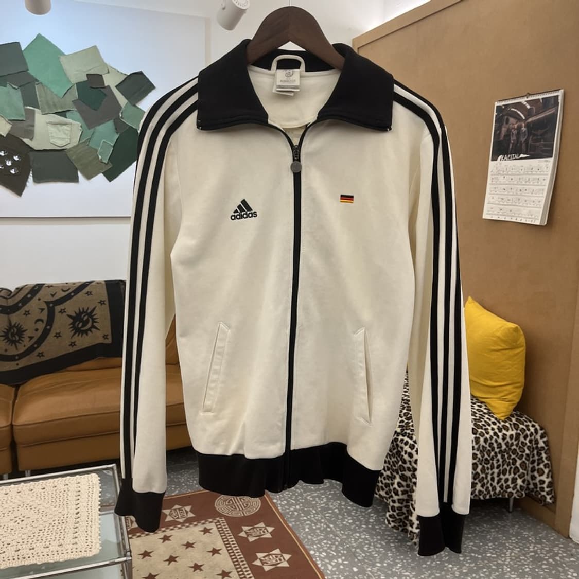 아디다스 유로 2008 독일 레트로 화이트 져지 집업 95 C09894 상품이미지3