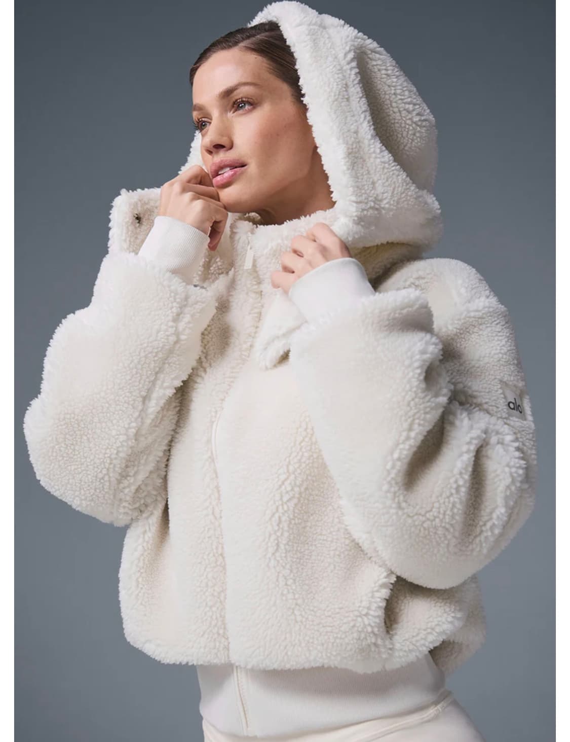 ALO 알로요가 폭시 셰르파 자켓 아이보리 S 상품이미지2