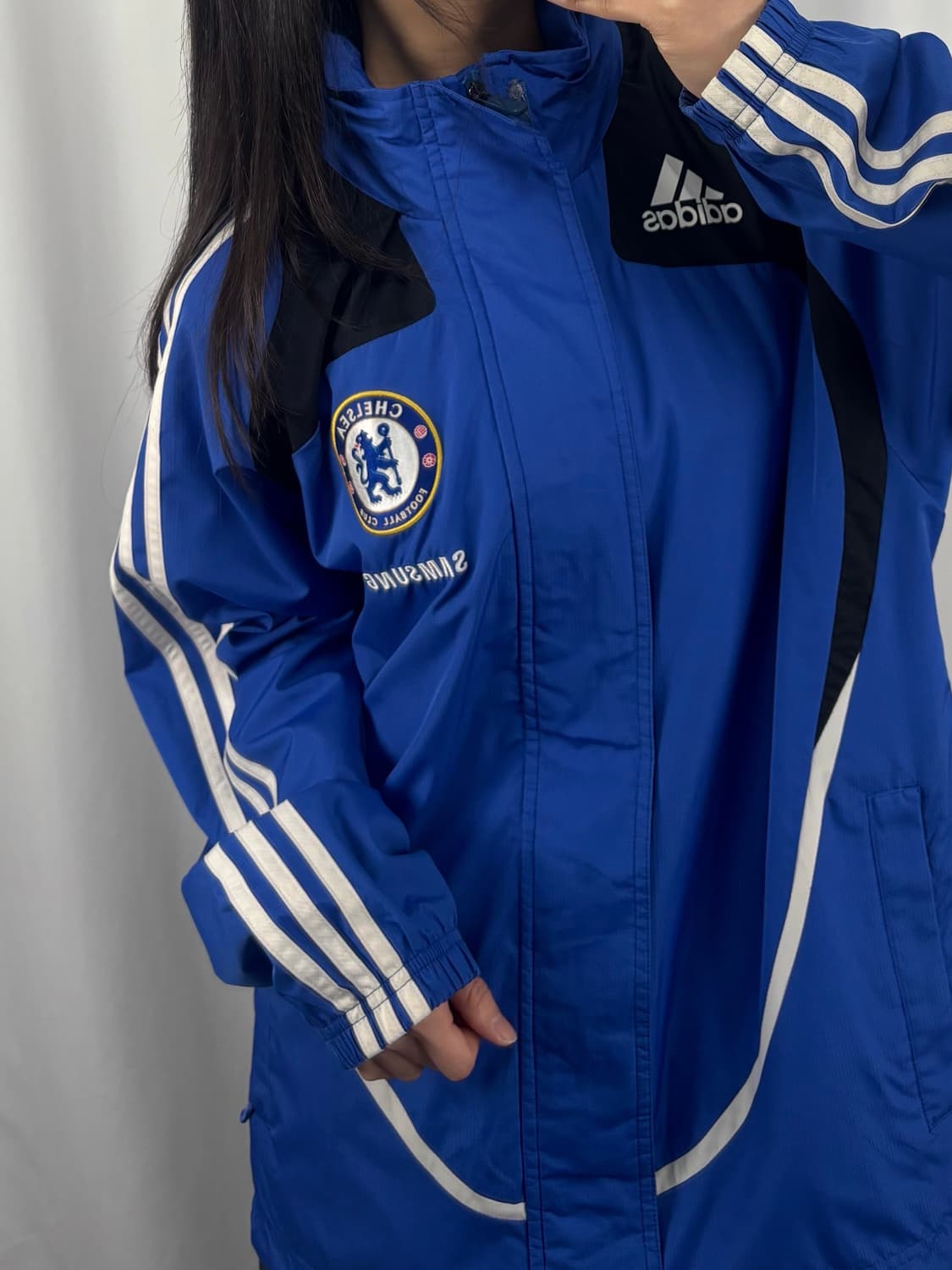 아디다스 08-09 첼시 삼성 블루 바람막이 자켓 상품이미지1