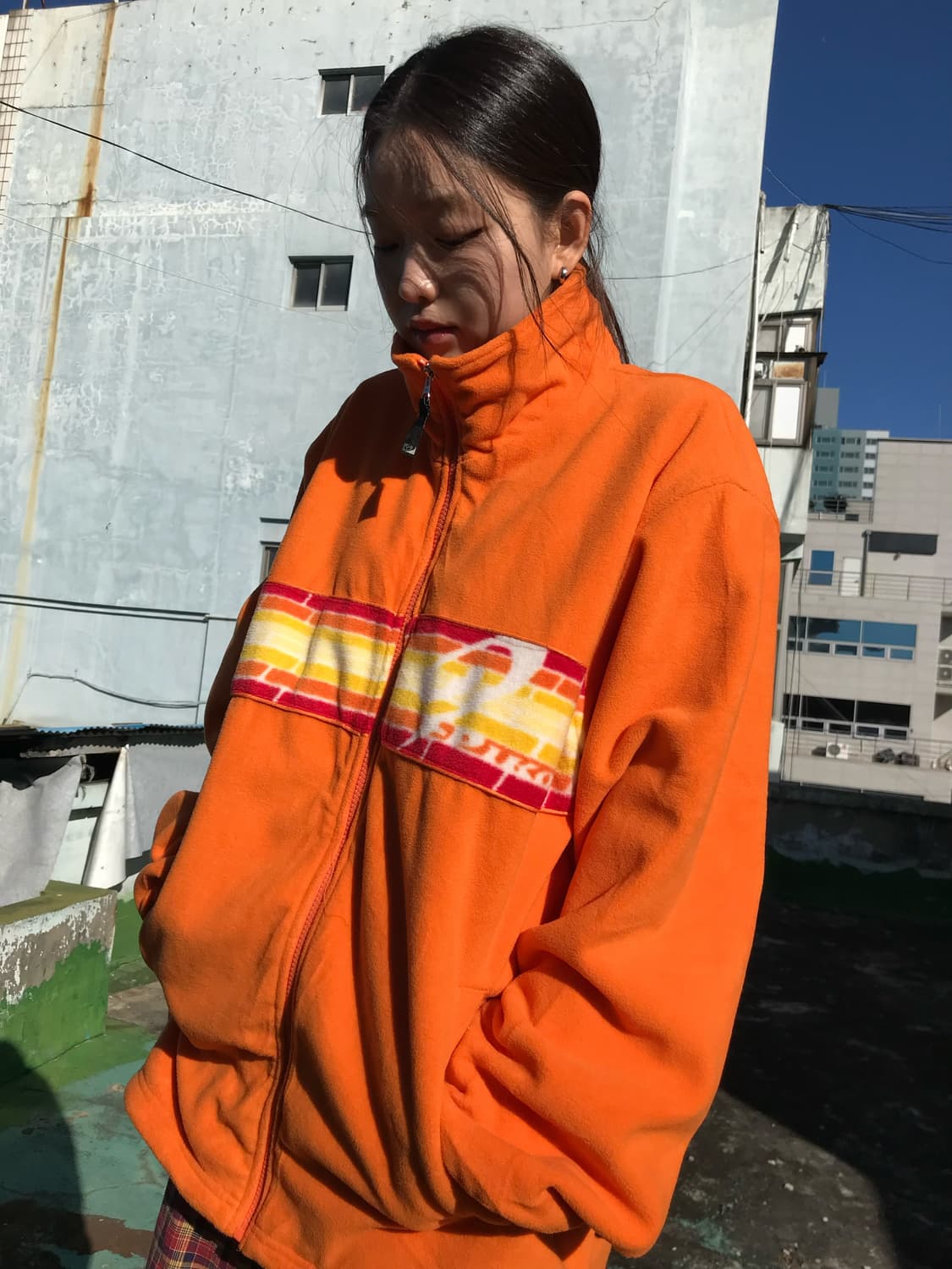 피코 오렌지 오렌지 후리스  상품이미지2