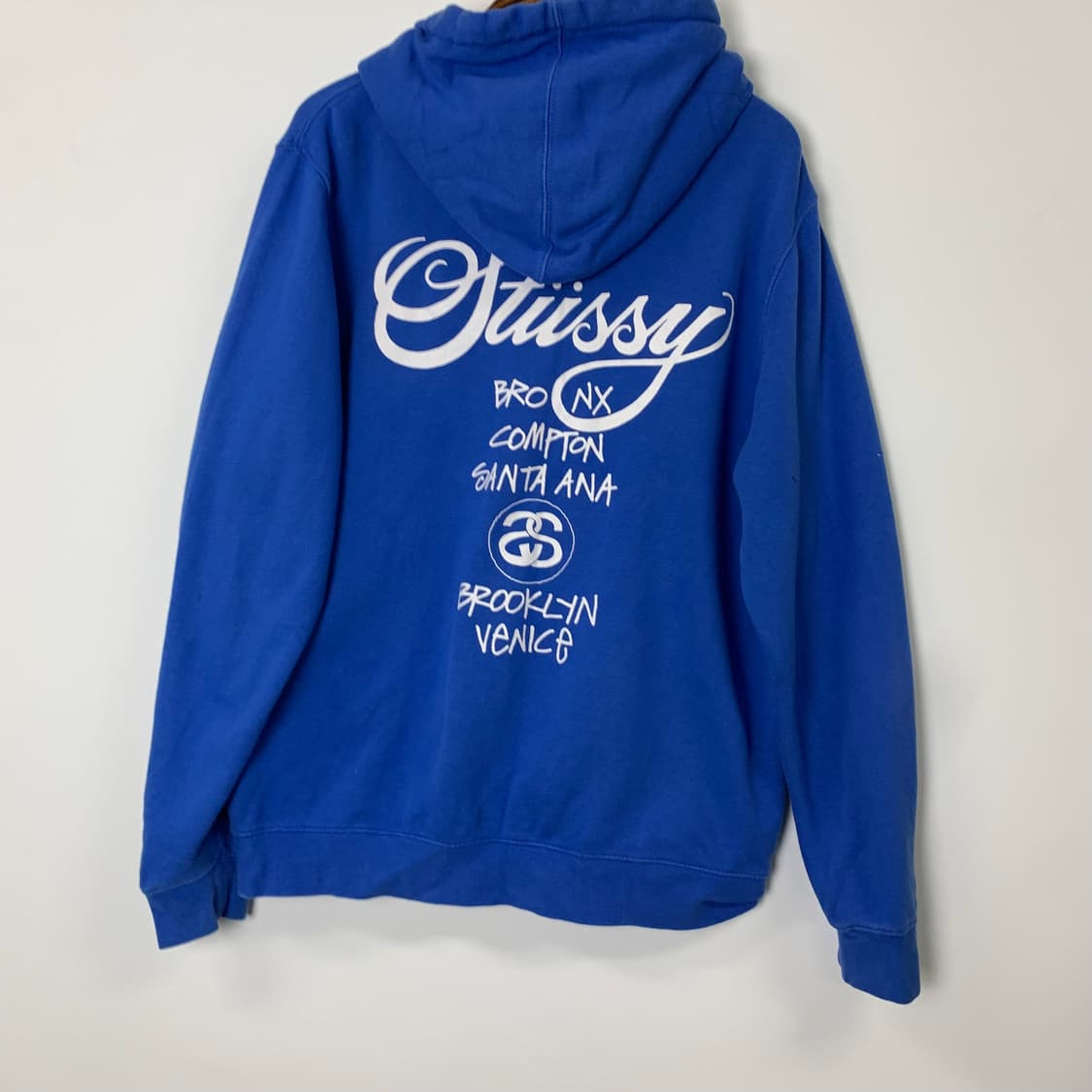 스투시 월드투어 블루 후드집업 상품이미지4