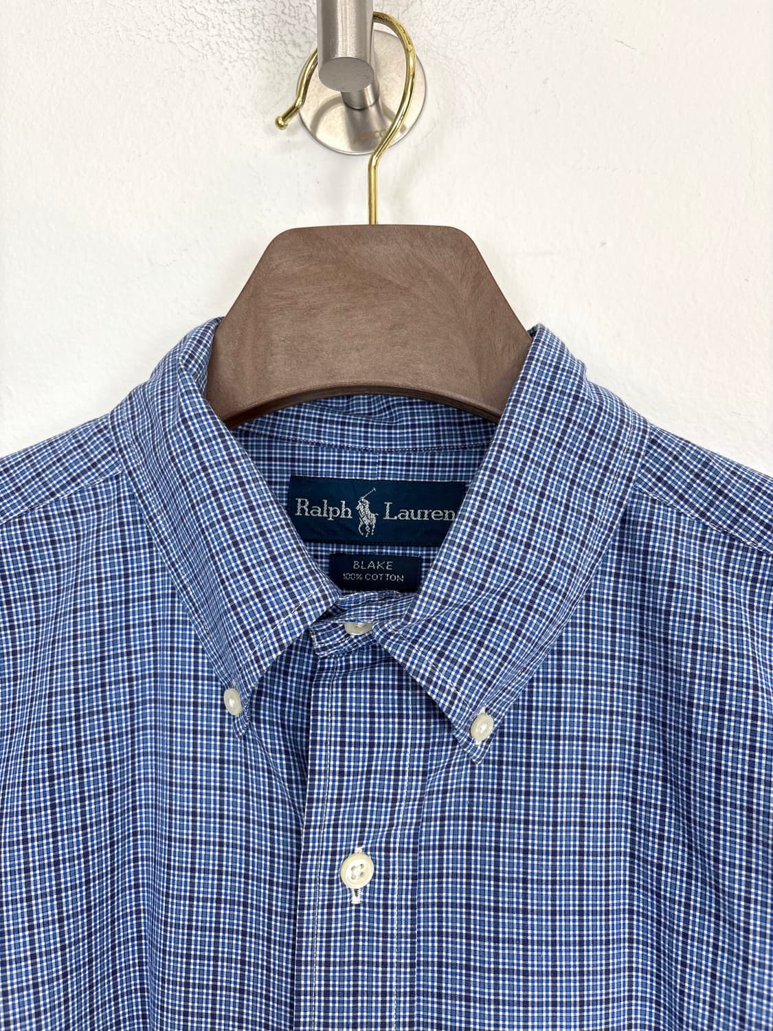  [3XL]POLO 블랙 잔체크 긴팔 셔츠  상품이미지6
