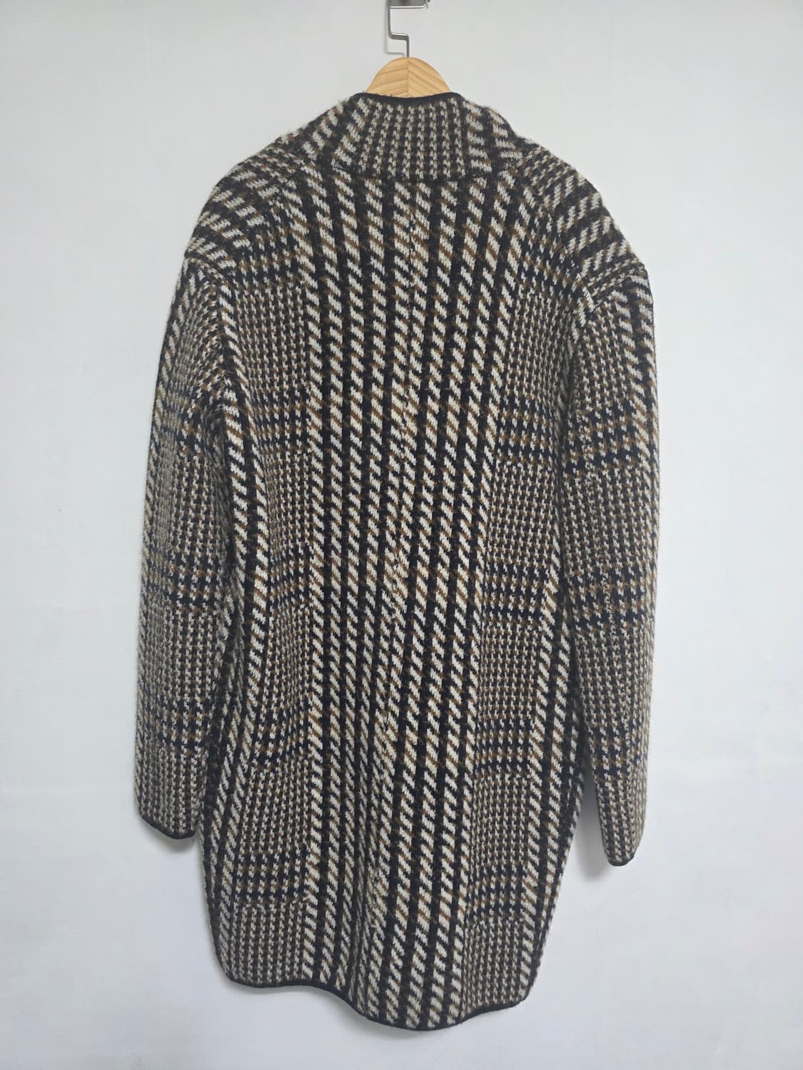 한섬) 타임 TIME  브라운×블랙 글렌체크 울 혼방  재킷  상품이미지2