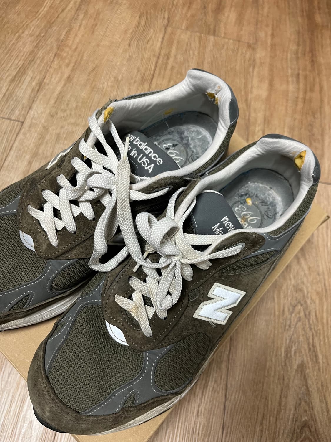 뉴발란스 993 메이드 인 USA 밀리터리 그린 상품이미지5