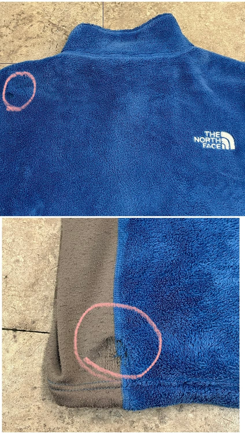노스페이스 플리스 자켓 블루 M #csz3501 상품이미지8