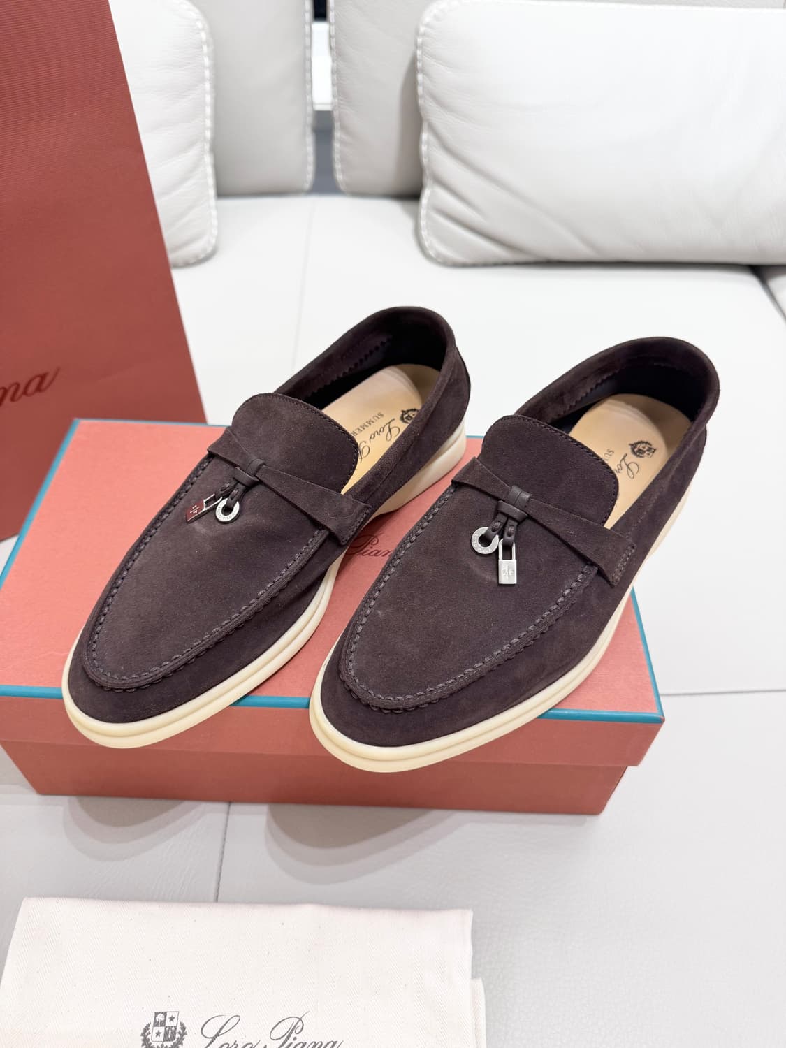 로로피아나 여성 썸머참스워크 37 (240mm) 초콜렛 상품이미지6